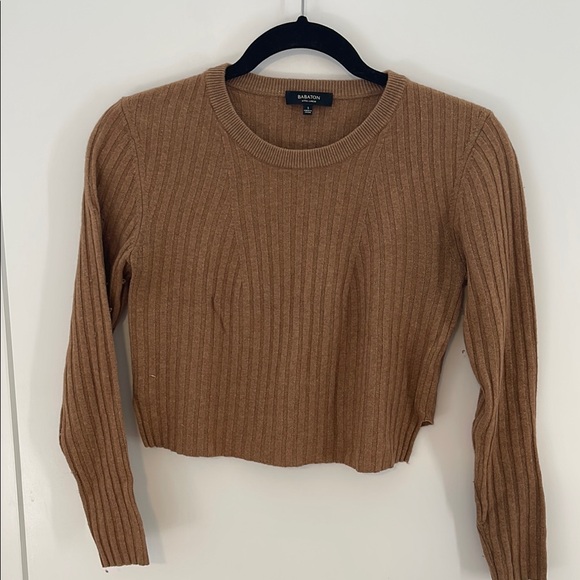 Babaton Tan Ribbed Knit Sweater - Picture 2 of 7